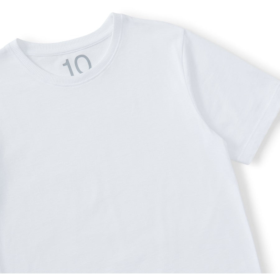 Kids Plain Tee | White
