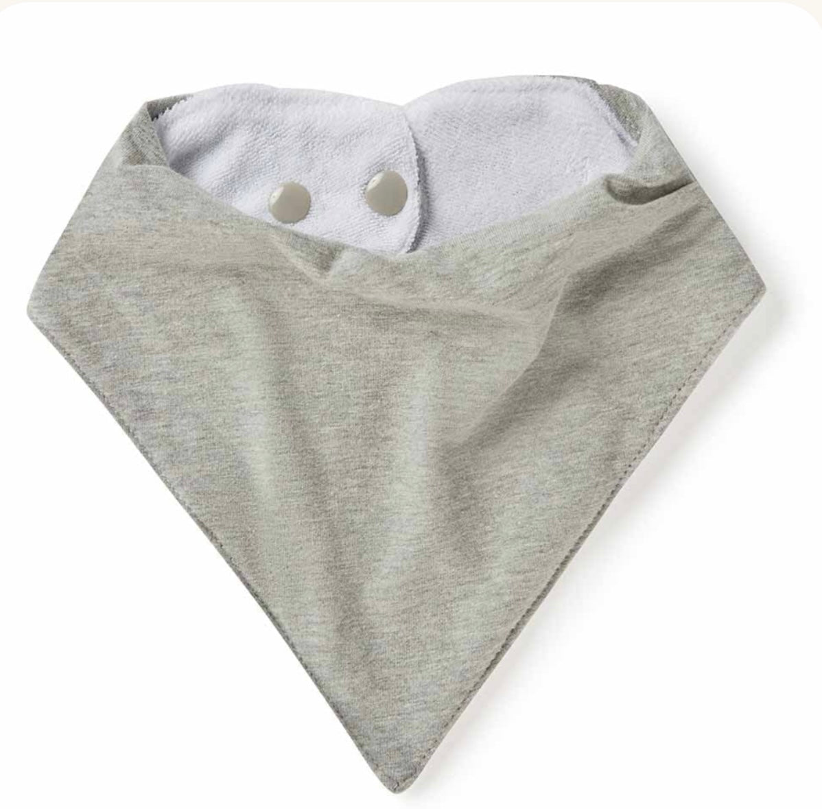 Organic Dribble Bib | Grey Marle