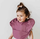 Frill Snuggle Bib | Mauve