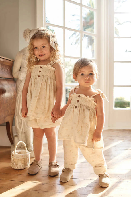 Organic Cotton Muslin Cordelia Pant | Pauline Chamomile