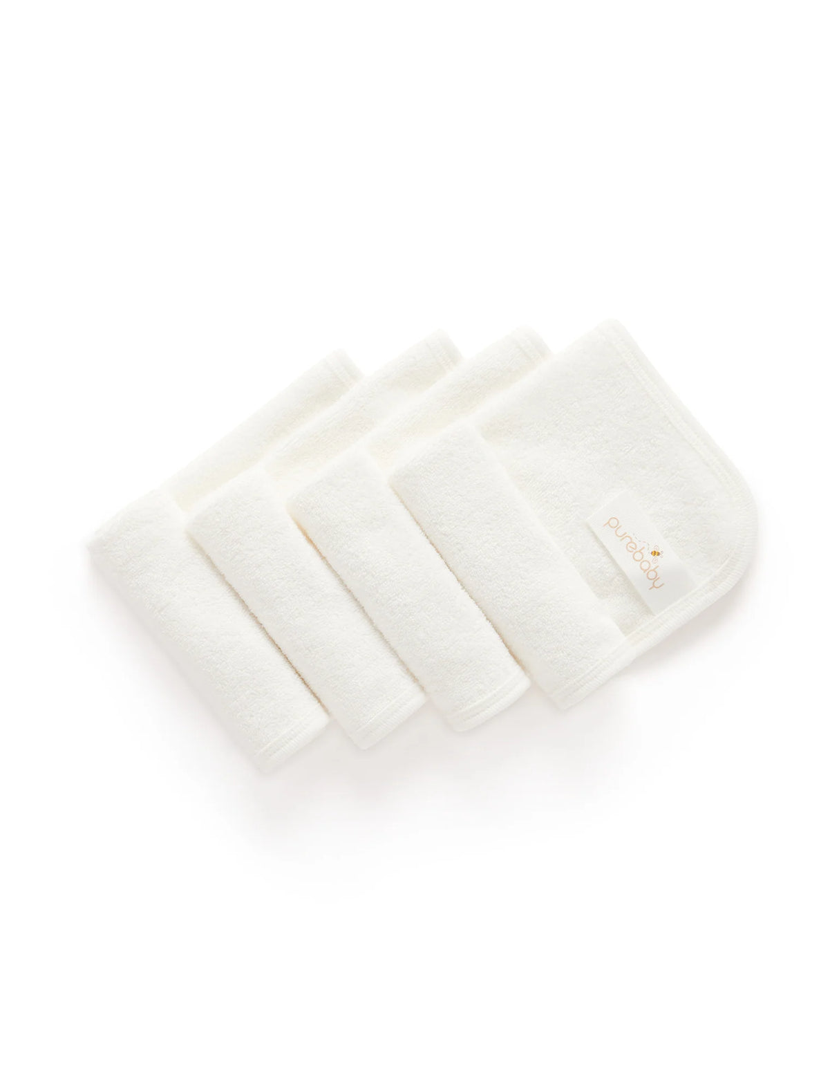4 Pack Towelling Face Washers l Vanilla