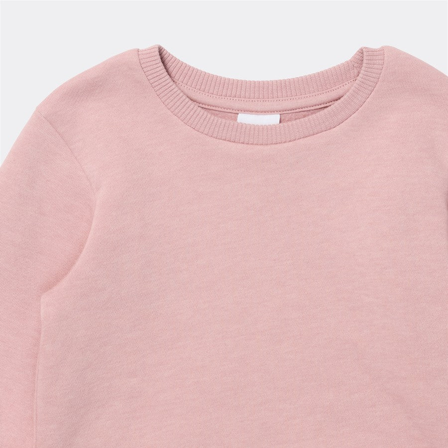 Dymples Baby Basic Fleece Sweater | Light Pink