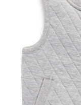 Quilted Vest Purebaby | Pale Grey Melange