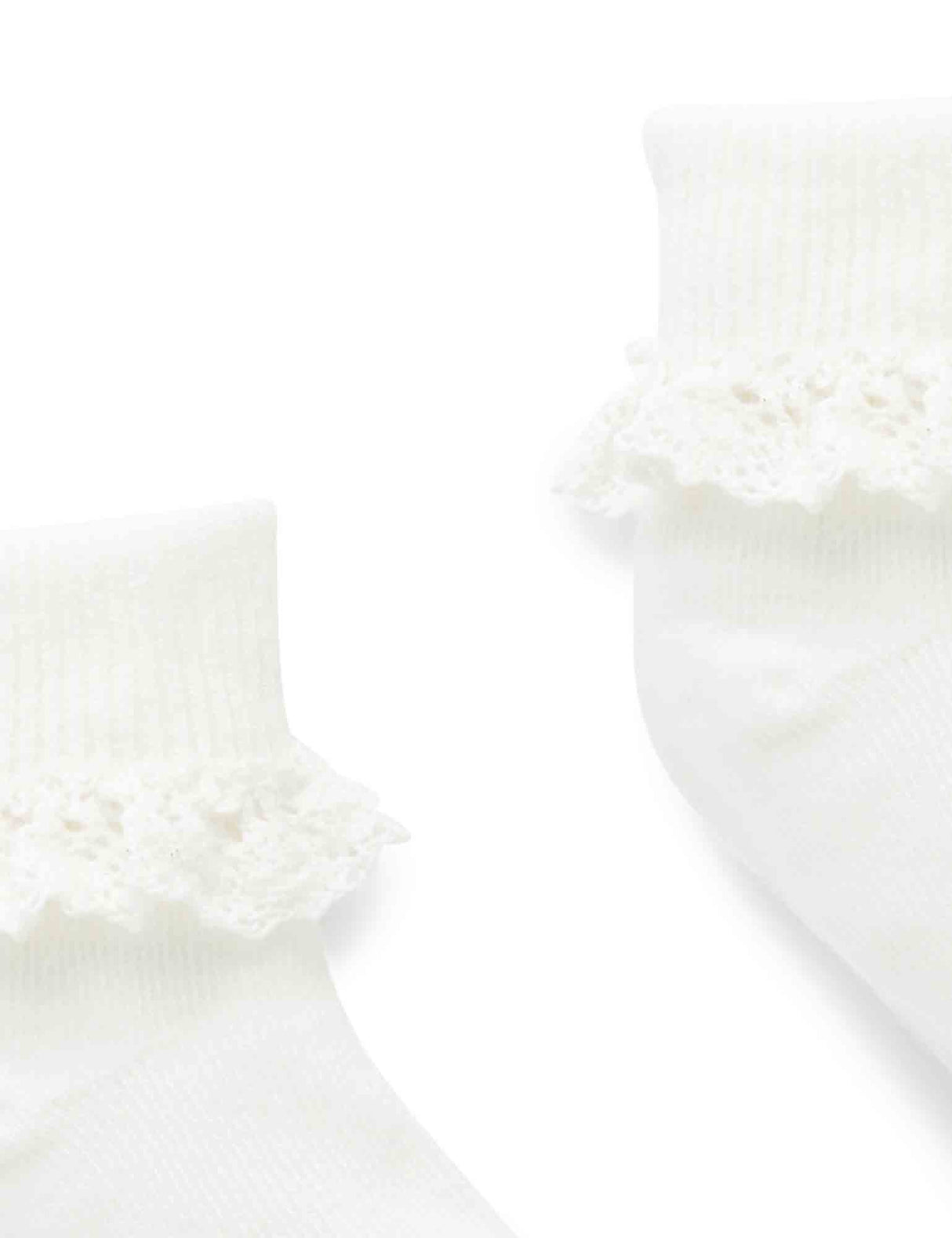 Lace Sock | White