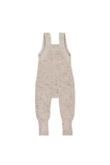 London Knitted Playsuit | Oatmeal Little Fawn Elk Fleck