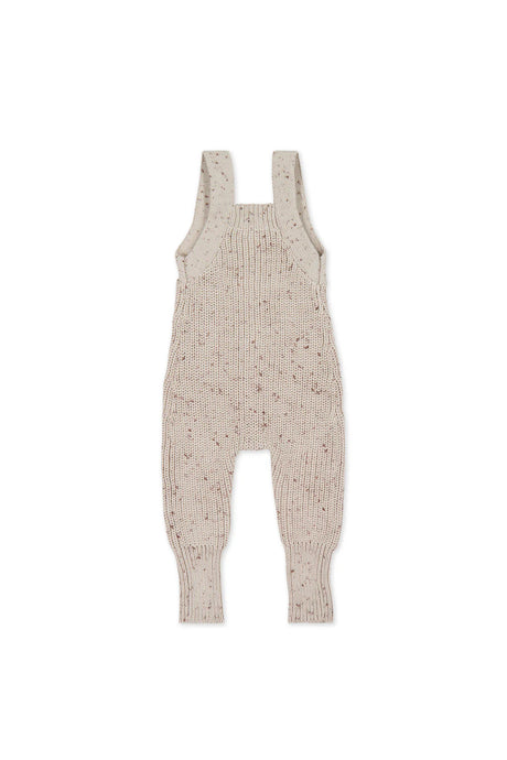 London Knitted Playsuit | Oatmeal Little Fawn Elk Fleck