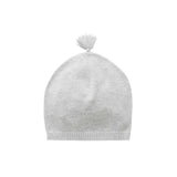 Essentials Newborn Beanie | Pale Grey Melange