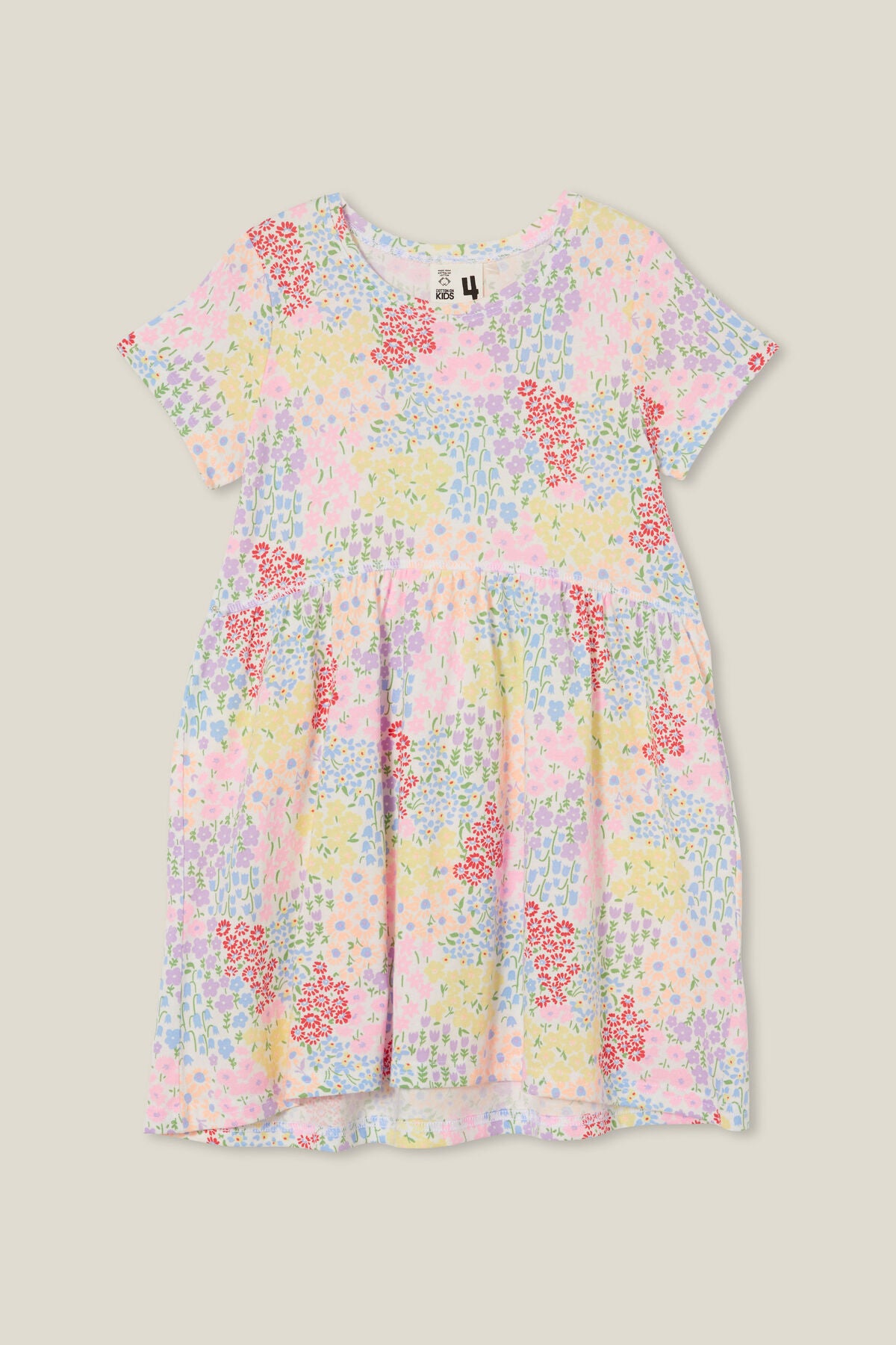 Freya Short Sleeve Dress | Tropical Floral