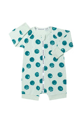 Wondercool Short Leg Wondersuit | Playfull Polka/ Seafoam Green