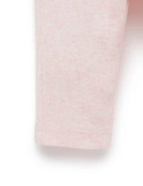 Everyday Ruffle Legging | Soft Pink Melange