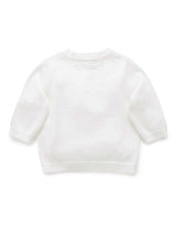 Cotton Basic Cardigan | White