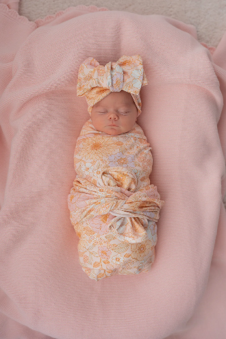 Heirloom Knit Blanket | Baby Pink