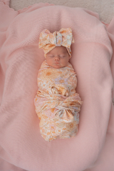 Heirloom Knit Blanket | Baby Pink