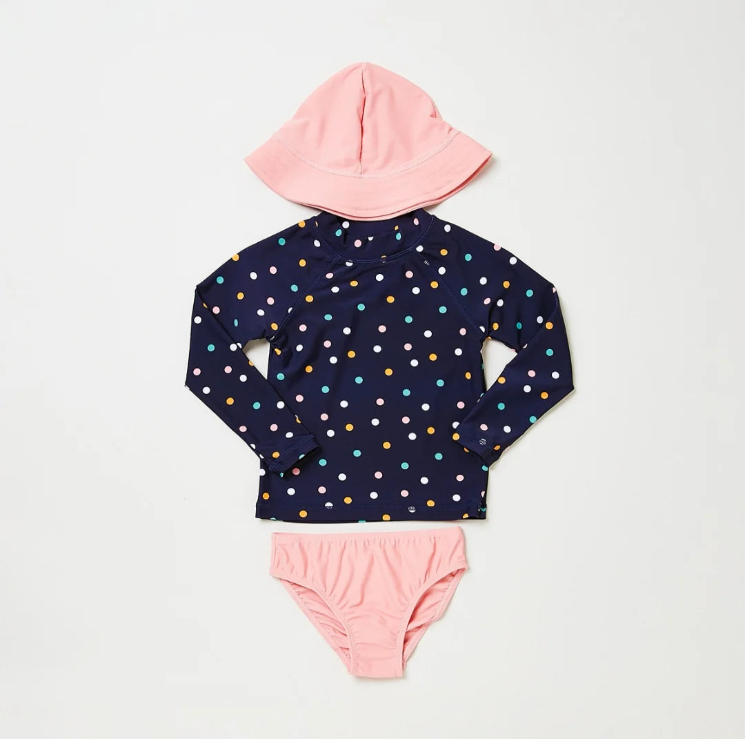 Long Sleeve Swim Set 3 Piece