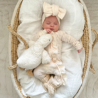 Knitted Booties | Cream