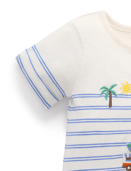 Resort Growsuit l Pacific Mini Stripe
