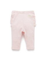 Everyday Ruffle Legging | Soft Pink Melange