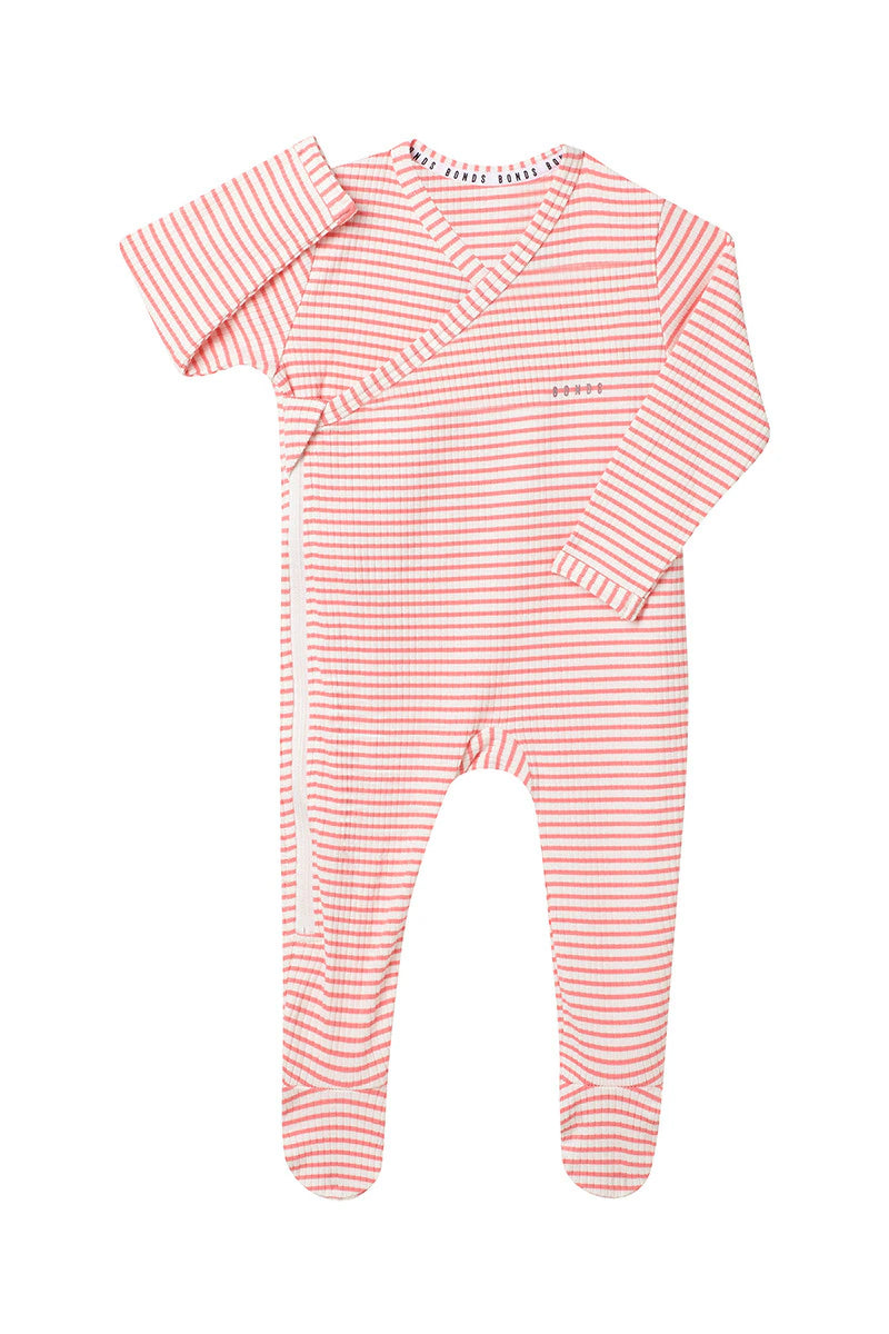 Newbies Rib Zippy | Island Punch/ Marscarpone Stripe