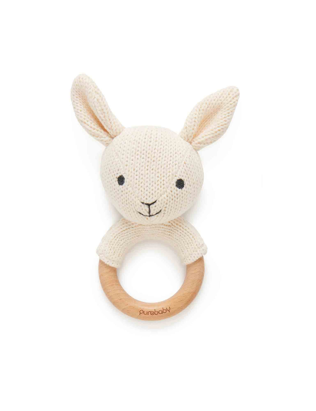 Knitted Rabbit Rattle | Cloud