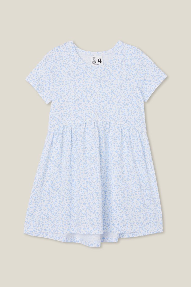 Freya Short Sleeve Dress | Vanilla/Clara Ditsy