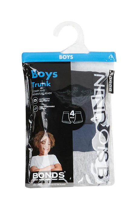 Boys Trunk 4 Pack l Multi