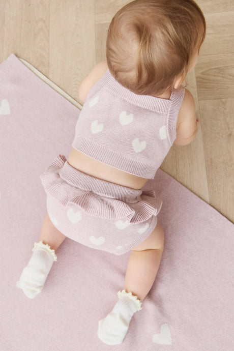 Molly Top | Heart Jacquard Ballerina Marle
