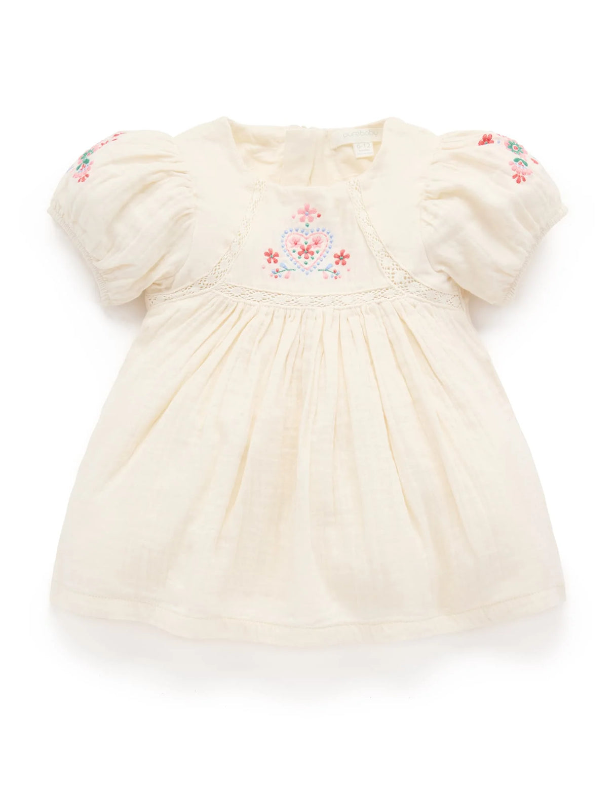Embroidered Dress l Cloud