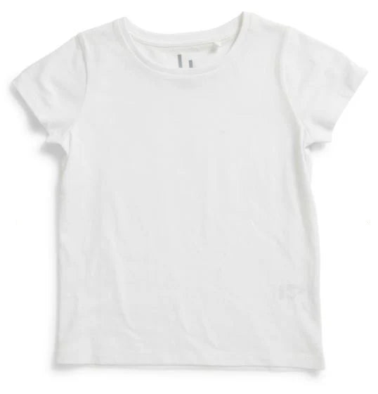 Girls Plain Tee | White