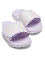 Kenna Swirl Slide Beach Sandals | Lilac