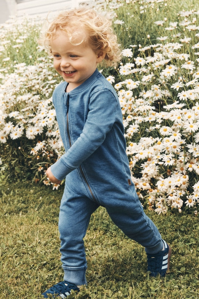 Denim Washed Zippy | Sky Blue Denim