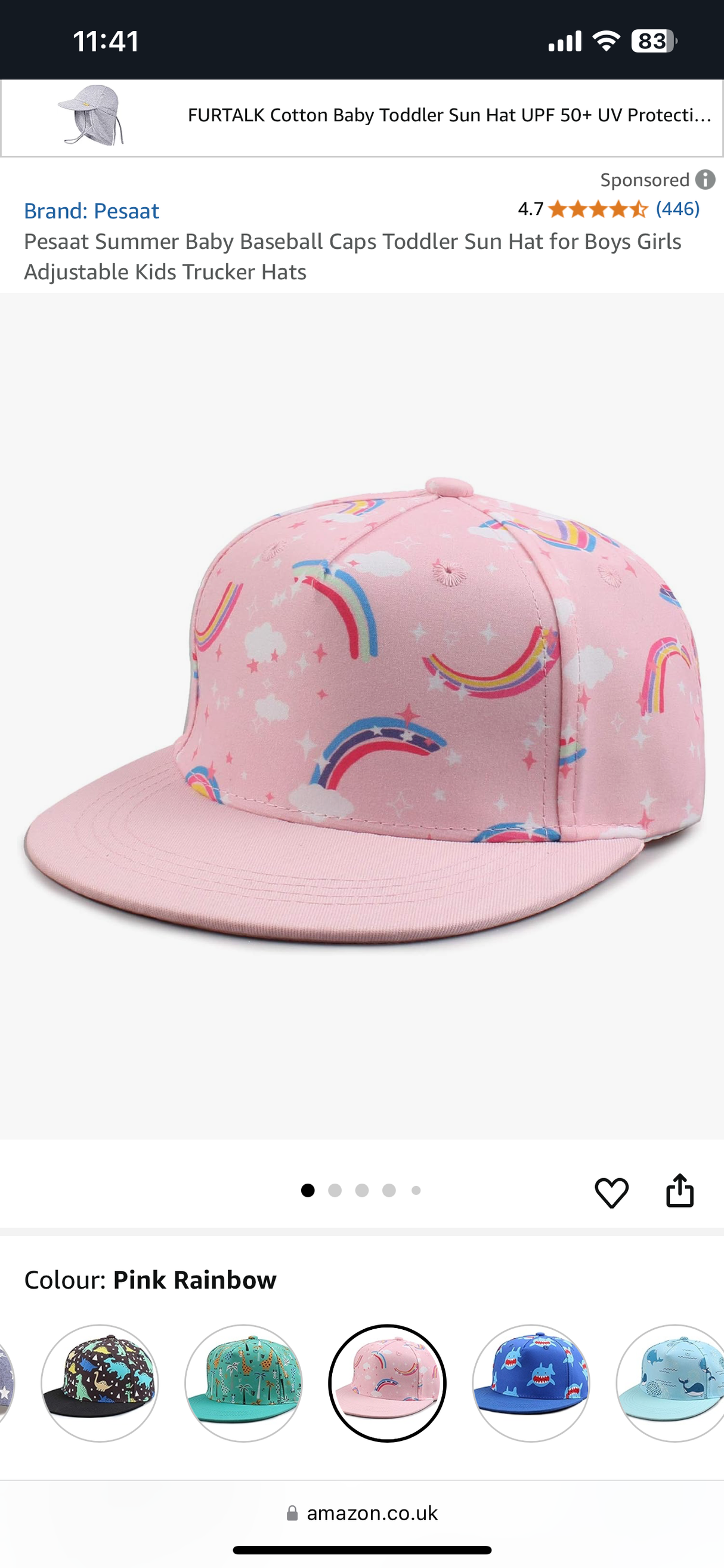 Kids Cap | Rainbow