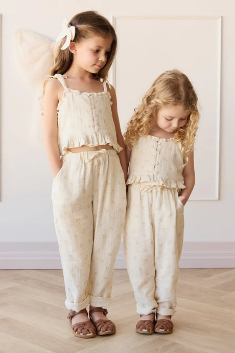 Organic Cotton Muslin Cordelia Pant | Pauline Chamomile