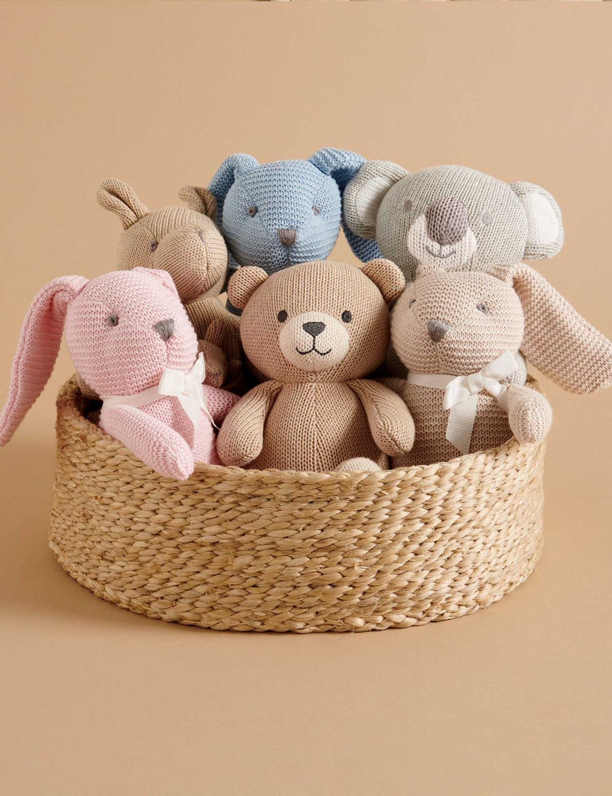 Knitted Bunny Toy | Blue