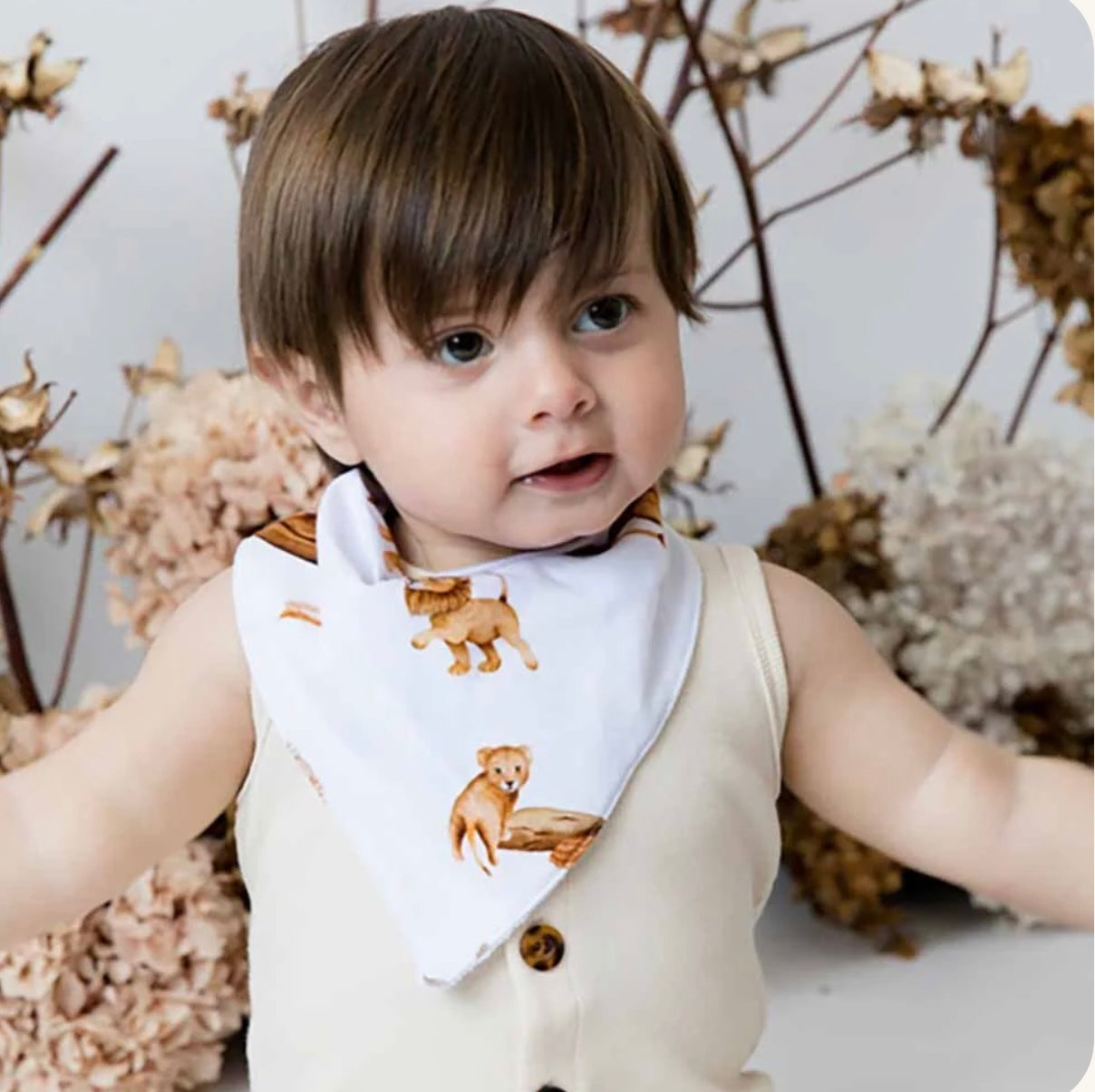 Organic Dribble Bib | Lion