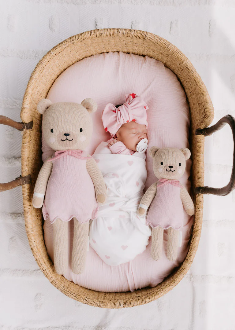 Swaddle Set | Pink Hearts