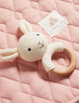 Knitted Rabbit Rattle | Cloud