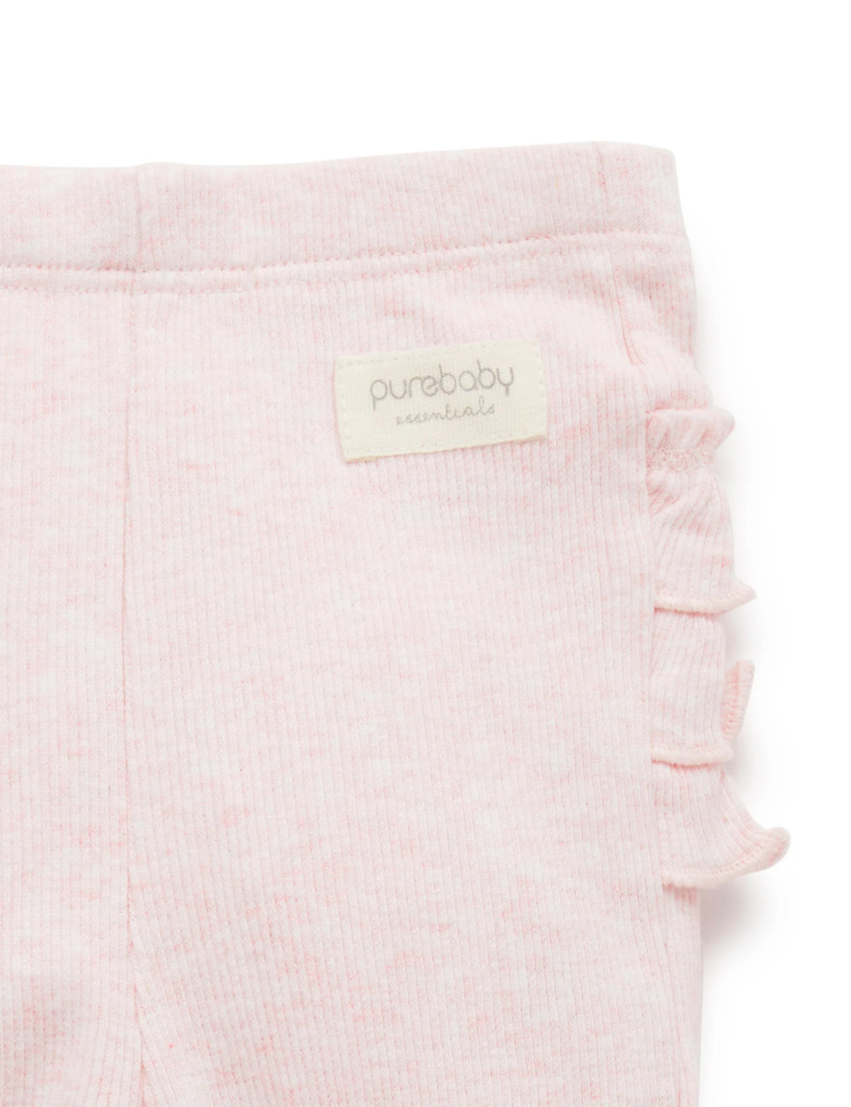 Everyday Ruffle Legging | Soft Pink Melange