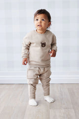 Organic Cotton Damien Sweatshirt | Fawn Bear