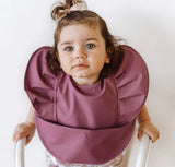 Frill Snuggle Bib | Mauve