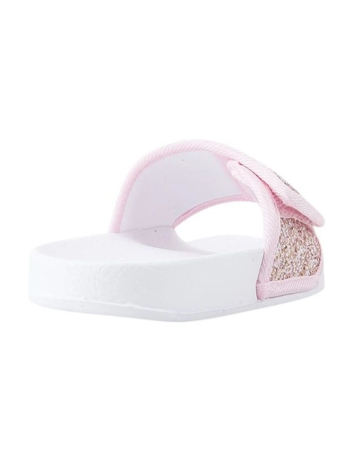 Kenna Sparkle Slide Beach Sandals | Rose