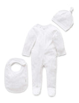 3 Piece Growsuit Set | Pale Pink Spot