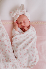 Swaddle Set | Paisley Peony