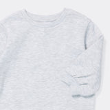 Baby Basic Fleece Sweater | Grey Marl