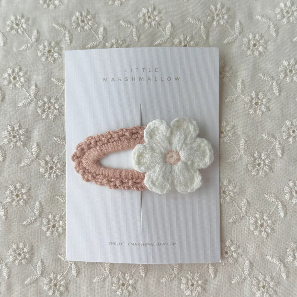 Flower Crochet Clip | Antique Rose