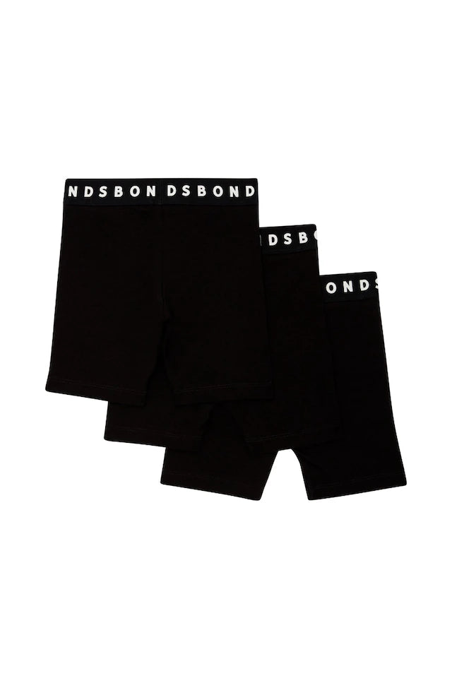 Kids Bike Shorts 3 Pack | Nu Black