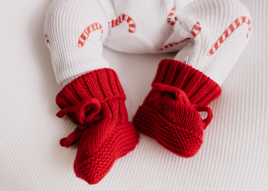 Knitted Booties | Rudolph