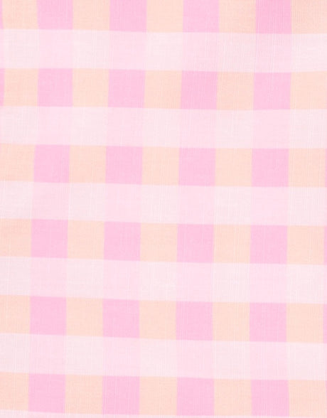 Retro Check Frill Dress