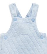 Quilted Overall | Soft Blue Melange