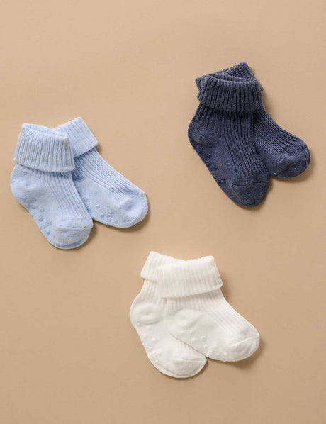 3 Pack Rib Socks l Blue Pack