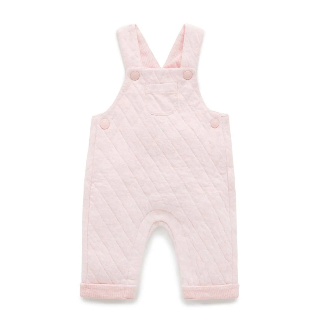 Quilted Overall | Soft Pink Melange